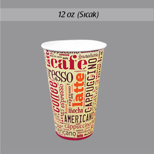 12oz Sıcak Karton Bardak